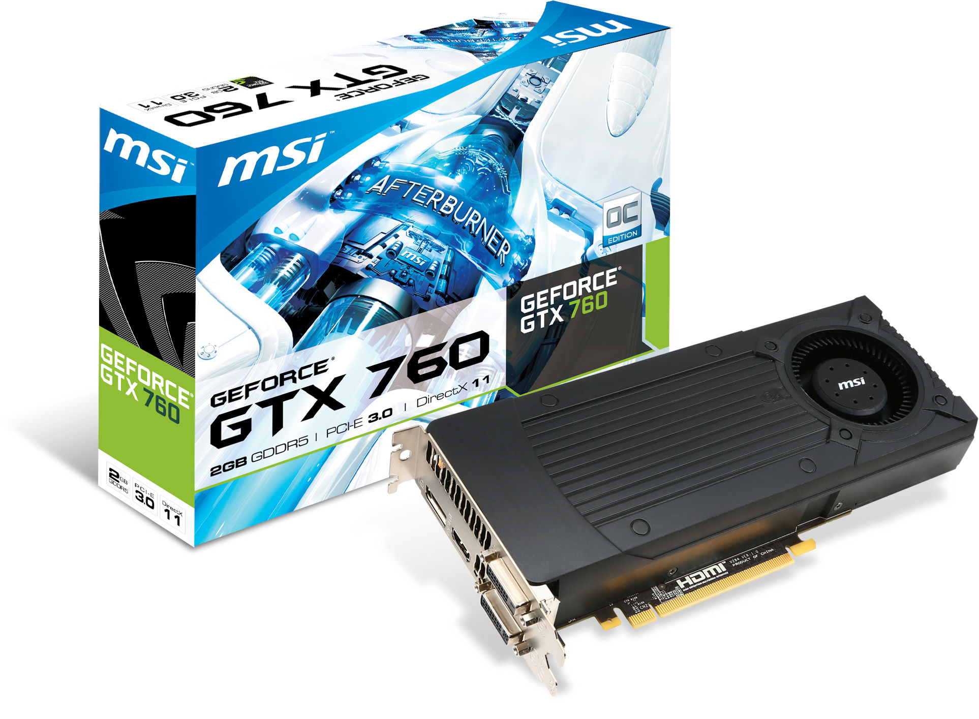 MSI 912-V284-088 graphics card NVIDIA GeForce GTX 760 2 GB GDDR5