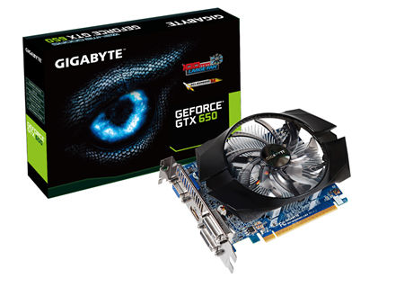 GIGABYTE GVN650OGI-00-G2 graphics card NVIDIA GeForce GTX 650 1 GB GDDR5