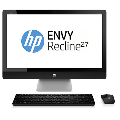HP ENVY Recline 27-k001a Intel® Core™ i7 i7-4770T 68.6 cm (27") 1920 x 1080 pixels Touchscreen All-in-One PC 16 GB DDR3-SDRAM 1 TB HDD+SSD NVIDIA® GeForce® GT 730A Windows 8 Black, Sand