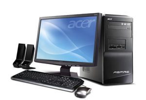 Acer Aspire M1641-X223W Intel® Pentium® E5200 4 GB DDR2-SDRAM 640 GB AMD Radeon HD 3450 Windows Vista Home Premium Tower PC
