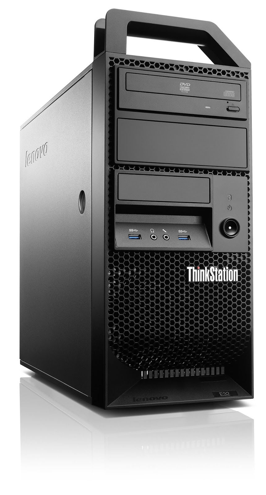 Lenovo ThinkStation E32 Intel® Xeon® E3 V3 Family E3-1245V3 8 GB DDR3-SDRAM 500 GB HDD NVIDIA® Quadro® K600 Windows 7 Professional Mini Tower Workstation Black