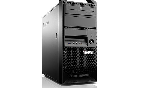 Lenovo ThinkStation E32 Intel® Xeon® E3 V3 Family E3-1220V3 4 GB DDR3-SDRAM 1 TB HDD NVIDIA® Quadro® 410 Windows 7 Professional Mini Tower Workstation Black