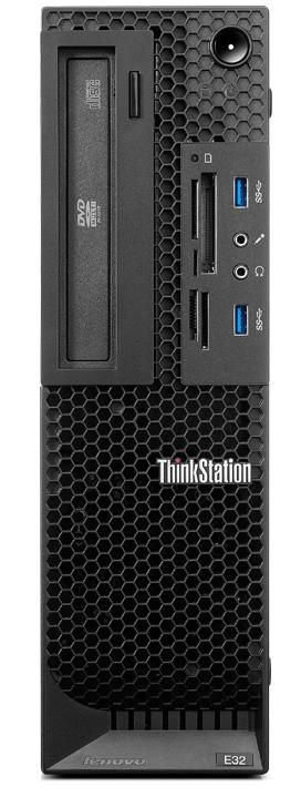 Lenovo ThinkStation E32 Intel® Xeon® E3 V2 Family E3-1220V2 4 GB DDR3-SDRAM 500 GB HDD Windows 7 Professional SFF PC Black