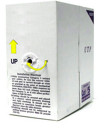 StarTech.com 304.8m Cat 5e UTP networking cable Yellow Cat5e U/UTP (UTP)