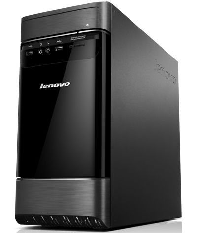 Lenovo Essential H520g Intel® Celeron® G G1610 2 GB DDR3-SDRAM 500 GB HDD Windows 8 Tower PC Black, Grey, Metallic