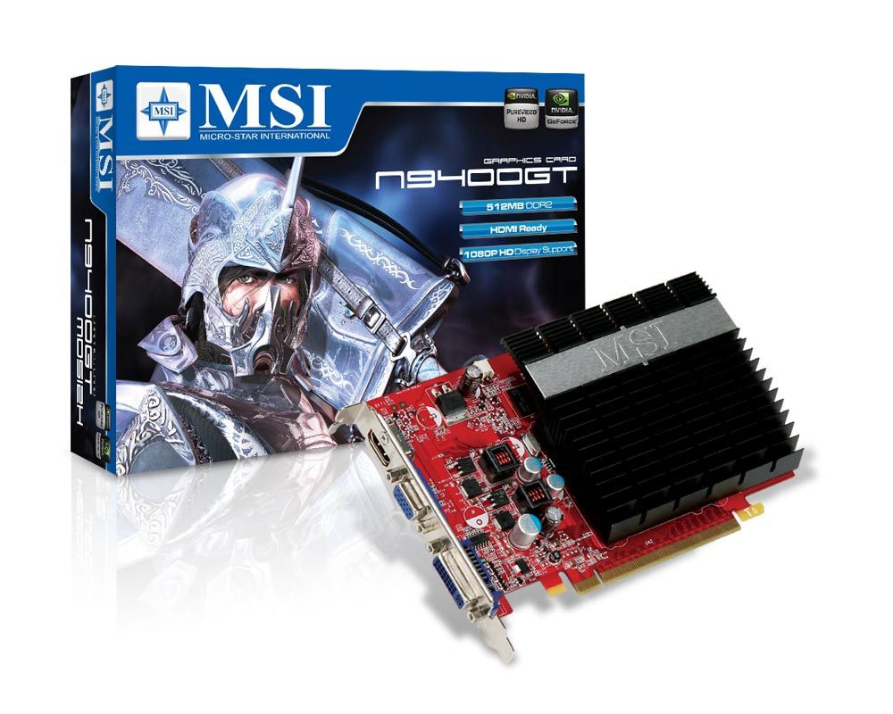 MSI N9400GT-MD512H GeForce 9400 GT GDDR2
