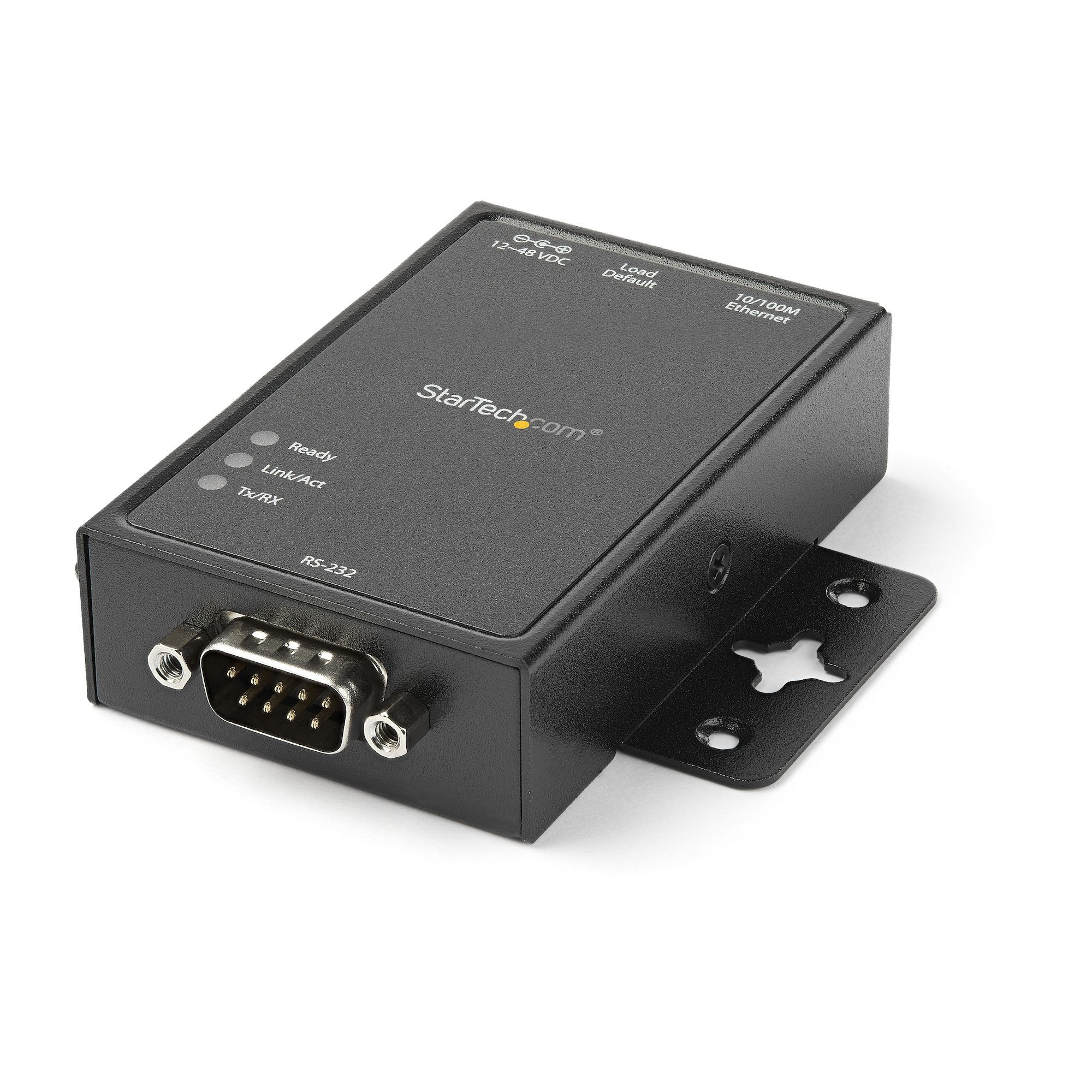 StarTech.com 1-Port Serial-to-IP Ethernet Device Server - RS232 - DIN Rail and Surface Mountable - Aluminum