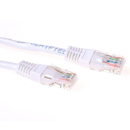 ACT White 10 meter U/UTP CAT6 patch cable with RJ45 connectors