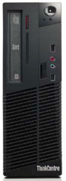 Lenovo ThinkCentre M72e Intel® Celeron® G G1610 4 GB DDR3-SDRAM 500 GB HDD Windows 8 SFF Workstation Black