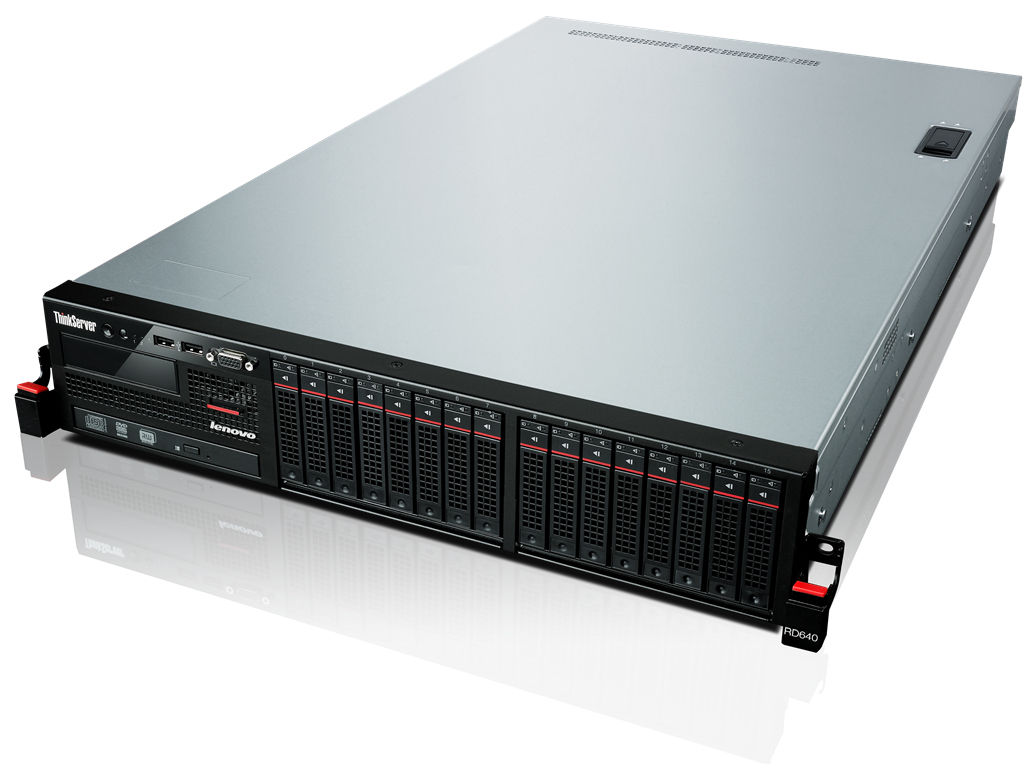 Lenovo ThinkServer RD640 server 0 GB Rack (2U) Intel® Xeon® E5 Family E5-2620 2 GHz 8 GB DDR3-SDRAM 800 W