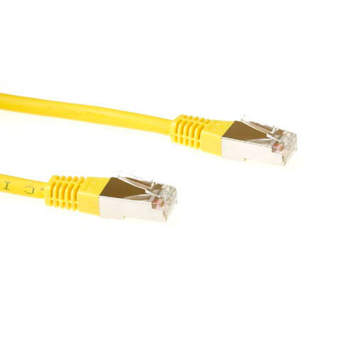 ACT Yellow 0.5 meter LSZH SFTP CAT6 patch cable with RJ45 connectors