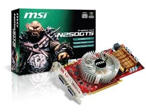 MSI N250GTS-2D512-OC graphics card GeForce GTS 250 GDDR3