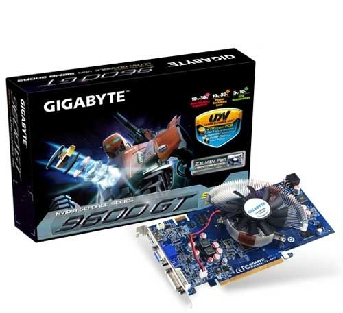 GIGABYTE GV-N96TZL-512I graphics card GeForce 9600 GT GDDR3