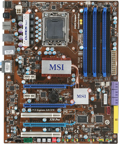 MSI X58 Pro Socket B (LGA 1366) ATX