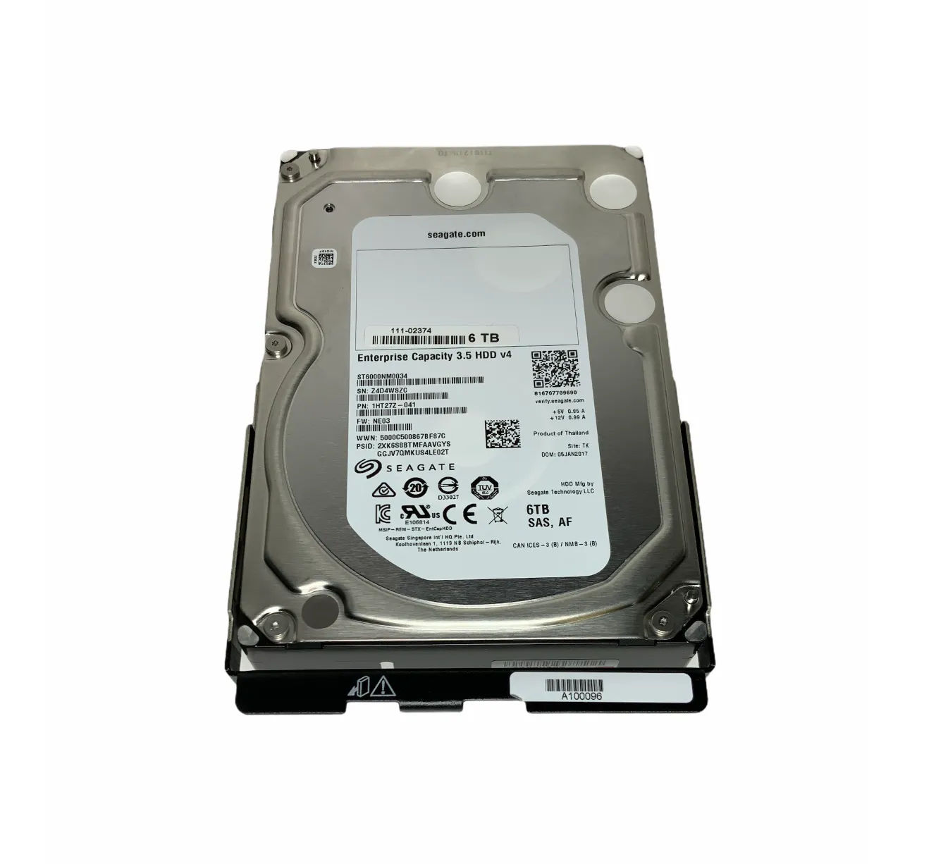 1HT27Z-041 - Seagate 6TB 7200RPM SAS 6Gb/s 128MB (512e) 3.5-in HDD