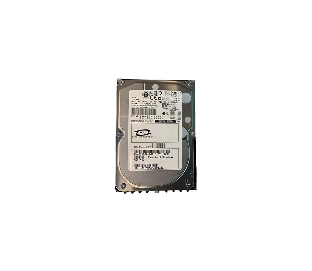 1X708 - Dell 36GB 15000RPM SCSI 320MB/s 3.5-in Hard Drive