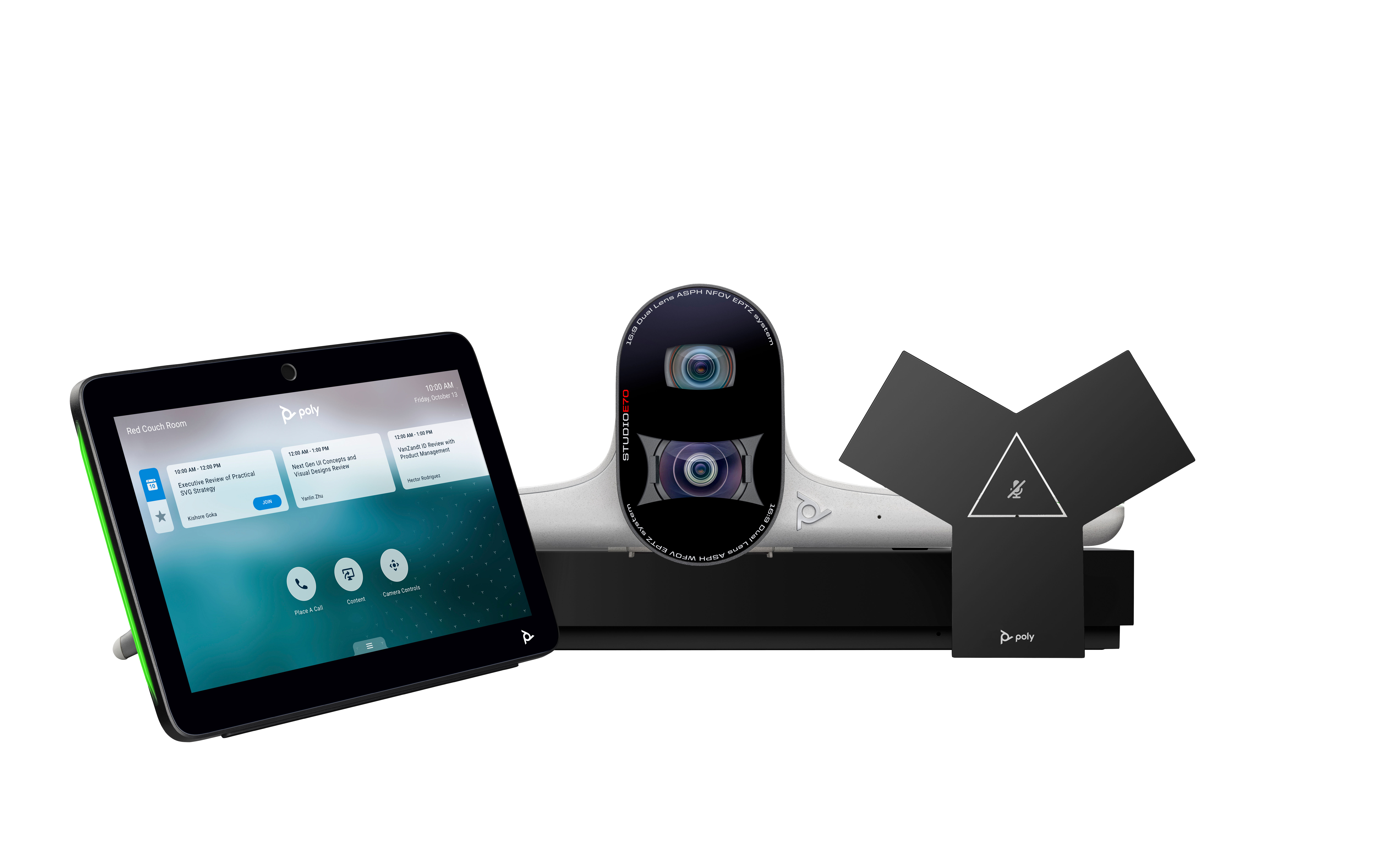 HP Poly G7500 Video Conferencing System with Studio E70 and TC10 Controller Kit