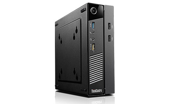 Lenovo ThinkCentre M93p Intel® Core™ i3 i3-4130T 4 GB DDR3-SDRAM 500 GB Hybrid-HDD Windows 7 Professional Small Desktop Mini PC Black