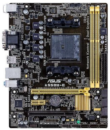 ASUS A55BM-E AMD A55 FCH Socket FM2+ micro ATX