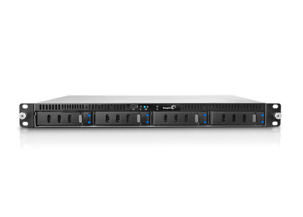 Seagate Business Storage NAS Rack (1U) Intel Atom® 2 GB DDR3 0 TB HDD Black, Stainless steel