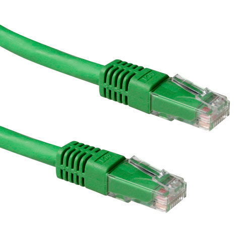 ACT Green 1 meter LSZH U/UTP CAT6A patch cable with RJ45 connectors