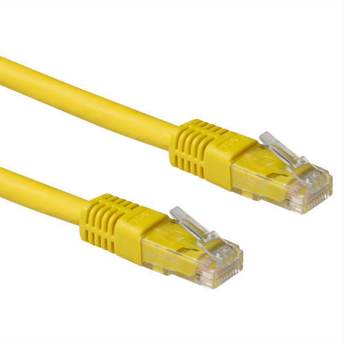 ACT Yellow 1.5 meter LSZH U/UTP CAT6A patch cable with RJ45 connectors