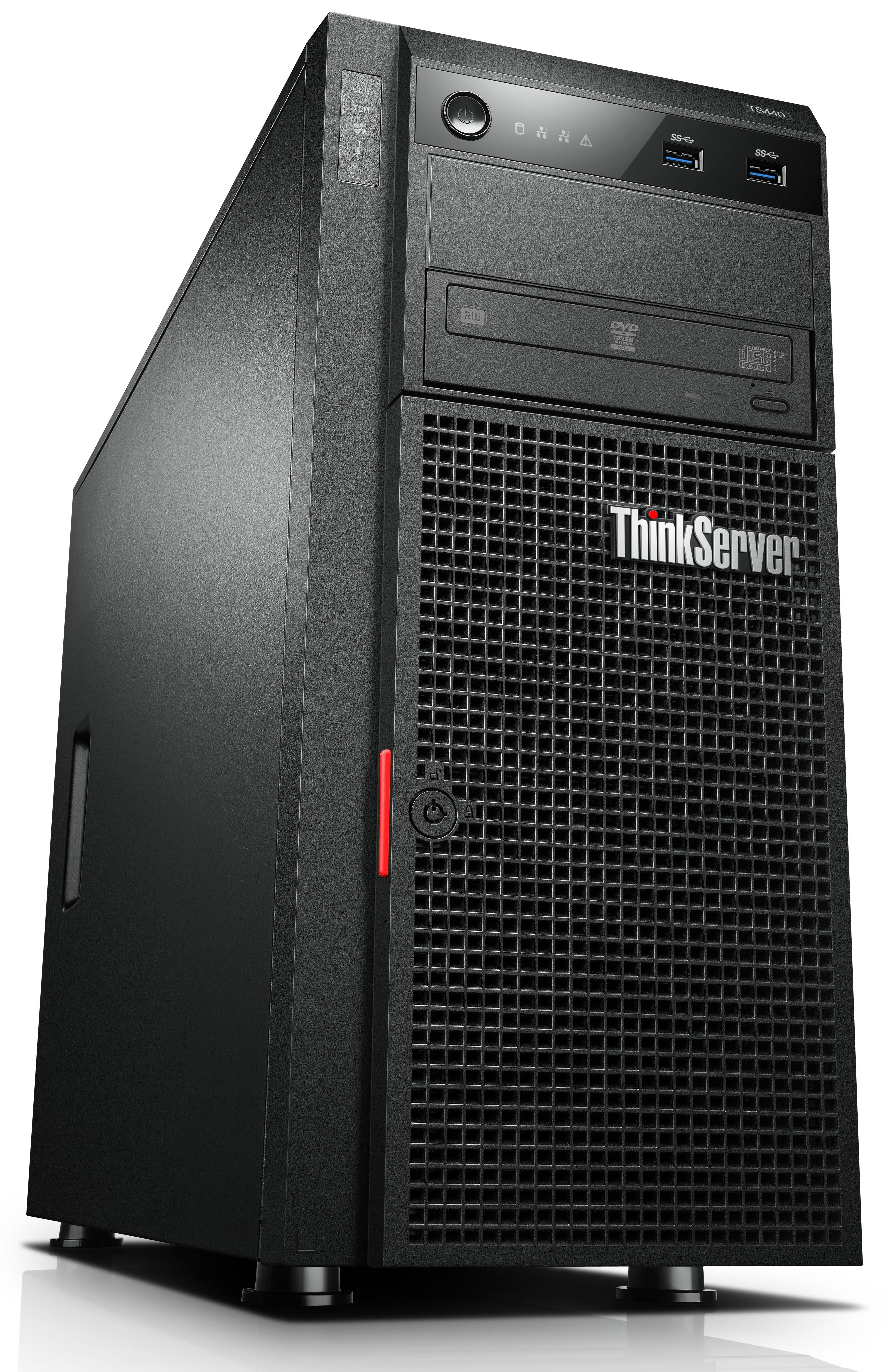 Lenovo ThinkServer TS440 server 0 GB Tower (5U) Intel® Xeon® E3 V3 Family E3-1225V3 3.2 GHz 4 GB DDR3-SDRAM 450 W