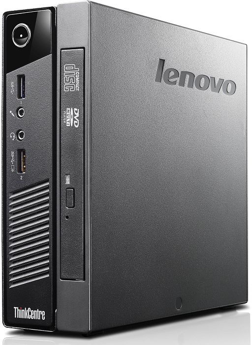 Lenovo ThinkCentre M73 Intel® Core™ i3 i3-4130T 4 GB DDR3-SDRAM 500 GB HDD Windows 7 Professional USFF PC Black