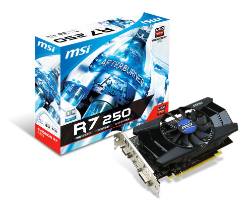 MSI R7 250 1GD5 OC graphics card AMD Radeon R7 250 1 GB GDDR5