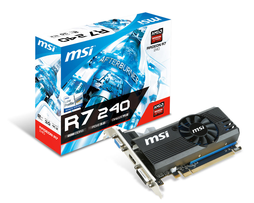 MSI V809-683R graphics card AMD Radeon R7 240 2 GB GDDR3
