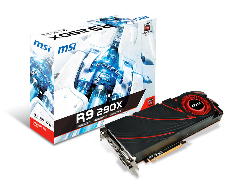 MSI V803-841R graphics card AMD Radeon R9 290X 4 GB GDDR5