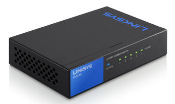 Linksys LGS105 network switch Gigabit Ethernet (10/100/1000) Black