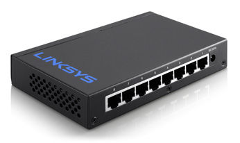 Linksys LGS108 network switch Gigabit Ethernet (10/100/1000) Black