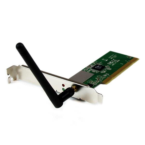 StarTech.com PCI Wireless N Card - 150Mbps 802.11b/g/n Network Adapter Card – 1T1R 2dBi