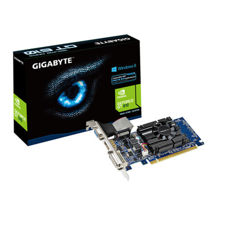 GIGABYTE GV-N610-1GI graphics card NVIDIA GeForce GT 610 1 GB GDDR3