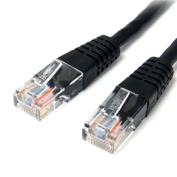 StarTech.com 35ft Cat5e UTP networking cable Black 10.7 m U/UTP (UTP)