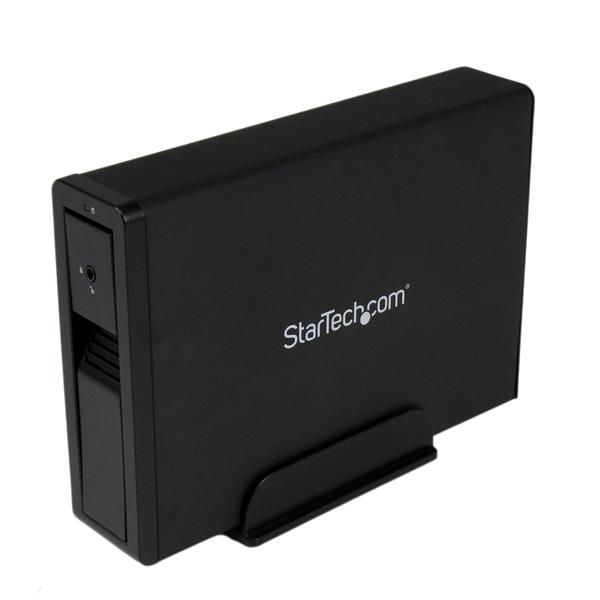 StarTech.com USB 3.0 eSATA Hard Drive Enclosure - Trayless 3.5" SATA III HDD Enclosure - SATA 6 Gbps - Black