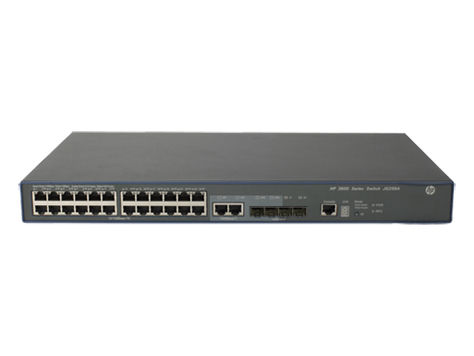HP 3600-24 v2 EI Managed L3 Fast Ethernet (10/100) 1U Black