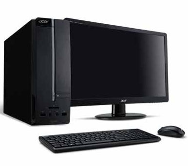 Acer Aspire C100 AMD E E1-1200 4 GB DDR3-SDRAM 1 TB HDD Windows 8 Micro Tower PC Black