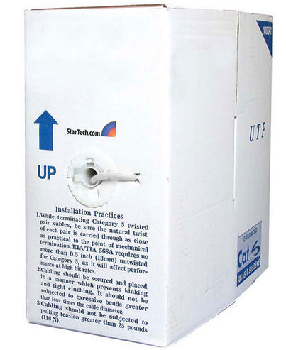 StarTech.com 304.8m Cat 6 UTP networking cable White Cat6 U/UTP (UTP)