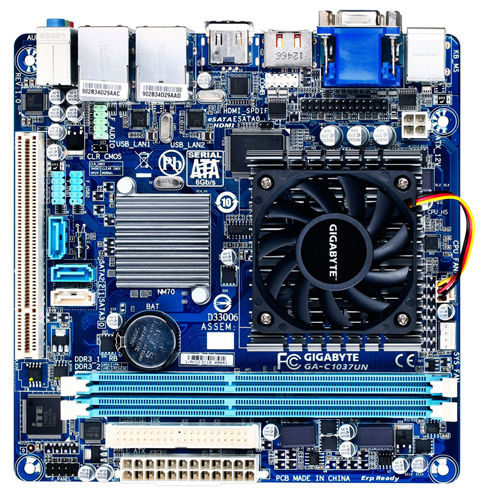 GIGABYTE GA-C1037UN motherboard Intel® NM70 Express mini ITX