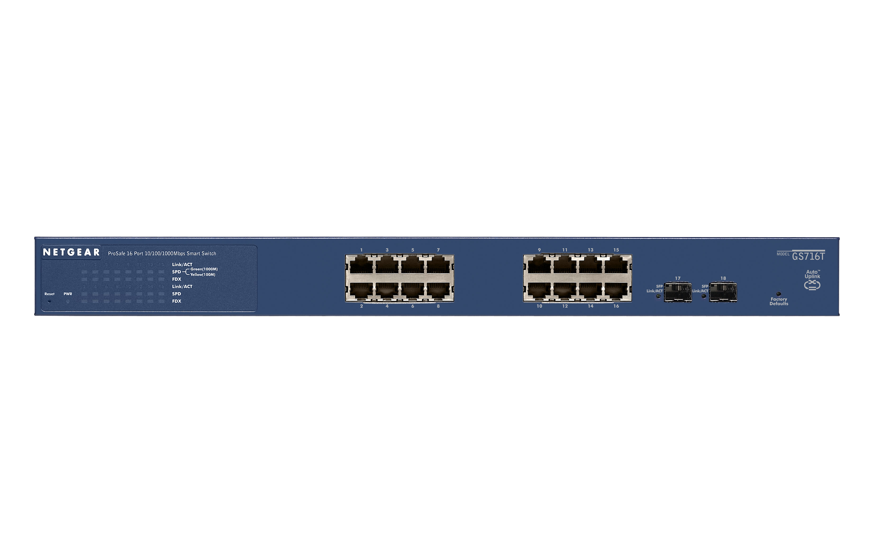 NETGEAR GS716T Managed L2/L3 Gigabit Ethernet (10/100/1000) Black