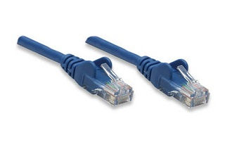 Intellinet 0.3m Cat5e UTP networking cable Blue U/UTP (UTP)