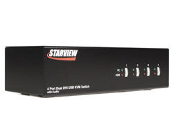 StarTech.com SV431DVIDGB KVM switch Black