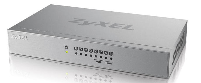 Zyxel GS-108B v2 Unmanaged Gigabit Ethernet (10/100/1000) Grey