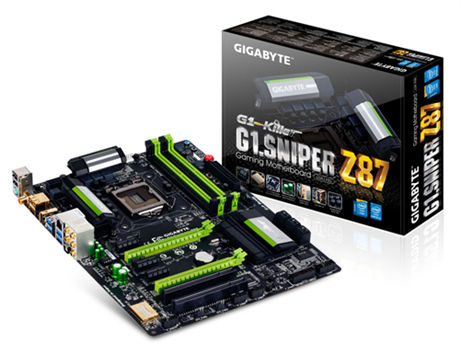 GIGABYTE G1.SNIPER Z87 motherboard Intel® Z87 LGA 1150 (Socket H3) ATX