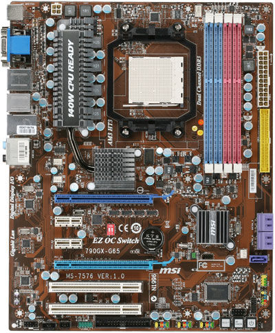MSI 790GX-G65 AMD 790GX Socket AM3 ATX