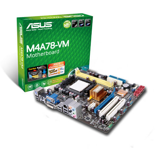 ASUS M4A78-VM motherboard AMD 780G Socket AM2 micro ATX
