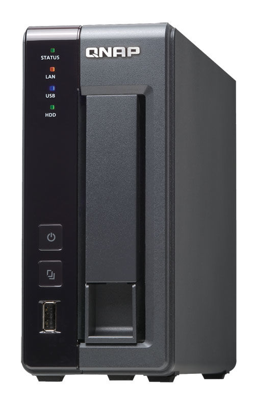 QNAP TS-119PII + 1TBWDRED NAS Tower Marvell 0.512 GB DDR3 1 TB HDD Black