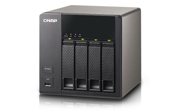 QNAP TS-420 + 4x 1TBWDRED NAS Tower Marvell 0.512 GB DDR3 4 TB HDD QNAP Turbo System Black